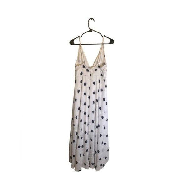Forever 21 High Low Dress White with Black Polka Dot Size Medium - Picture 4 of 8